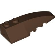 Lego kostka (kostička) 6x2 klín pravý zkosený, hnědá (4163759)